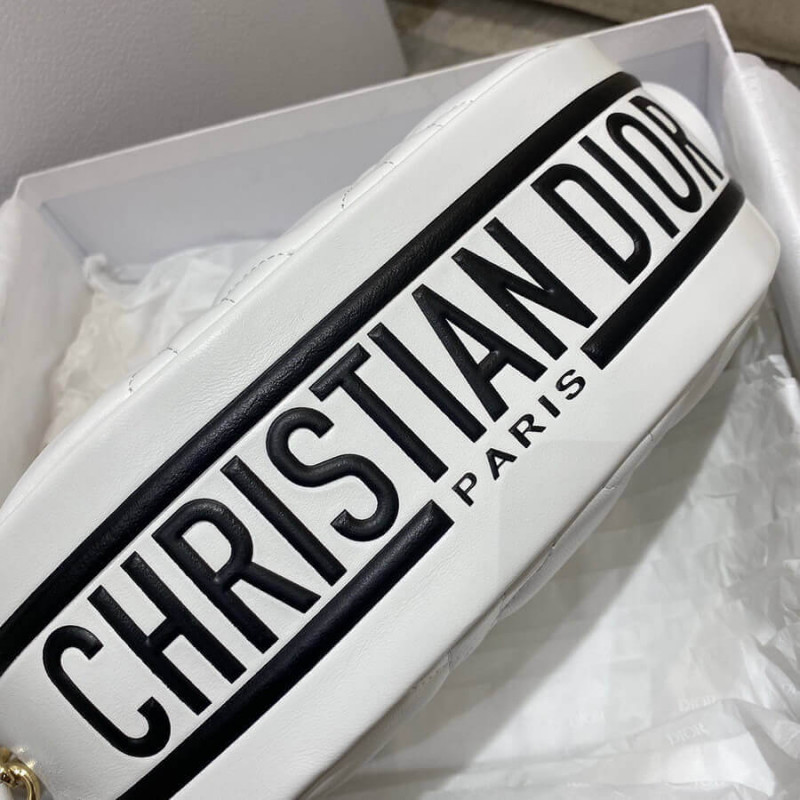 Christian Dior Medium Vibe Hobo Genți M7201 Cannică alb Cannică